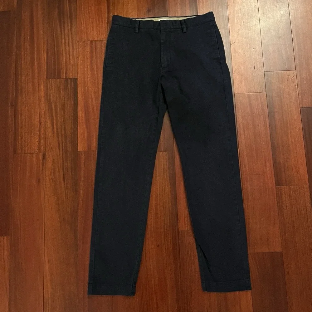 Banana Republic Pants Men 32x34 Navy Blue Chino Workwear Gorpcore Slim READ *